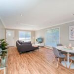 beautifully renovated and furnished living room